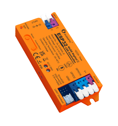 Contrôleur WLED Gledopto GL-C-016WL-D - 5V (75W), 12V (180W), 24V (360W)