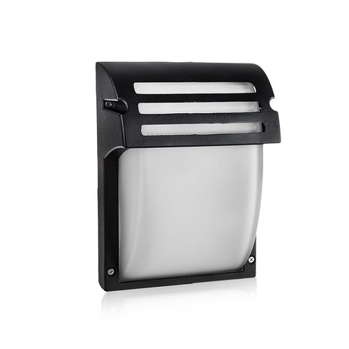 VT-754 lampe murale E27 - noir mat, verre mat