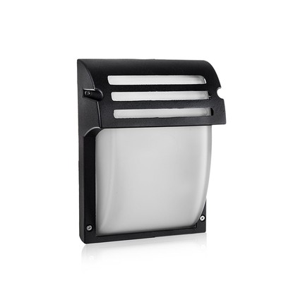 VT-754 lampe murale E27 - noir mat, verre mat