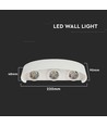 Vt-846 LED vegglampe 5W - 4000K, sandhvit