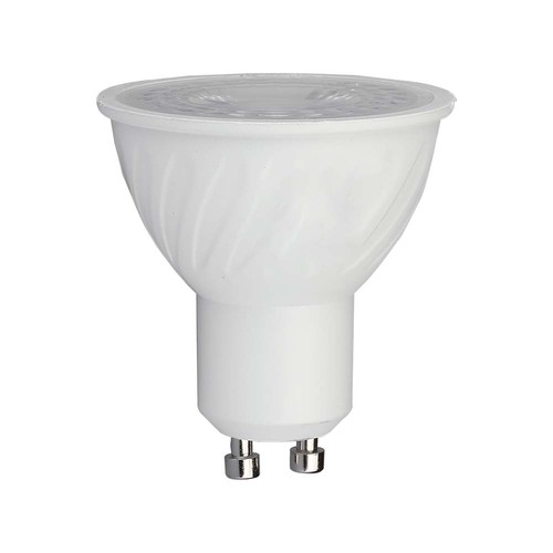 Vt-247d spotlys 6W GU10 - plast, Cree-chip, 6500K, 110°, dimbar, 6 års garanti