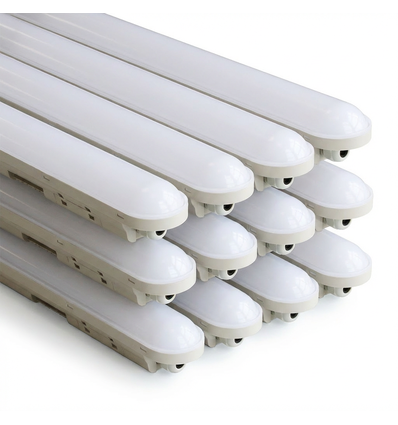 12 pcs. Réglette LED CONNECT 150cm Étanche 50W - 230V, 6000lm, IP65, IK08, 4000K
