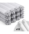 Pack 12 Réglettes LED T8 Limea - Incl. 24 tubes LED 24W 150cm, IP65 étanche