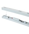 Réglette LED complète 120cm 40W, câblage traversant - IP20