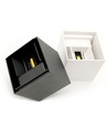 LEDlife CUBIC PRO 6W væglampe - sløjfbar, justerbar, firkantet, op/ned, inde / ude, hvid, IP65, inkl. lyskilde
