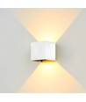 LEDlife CUBIC PRO 6W væglampe - sløjfbar, justerbar, firkantet, op/ned, inde / ude, hvid, IP65, inkl. lyskilde