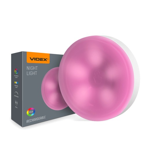 LED genopladelig natlampe