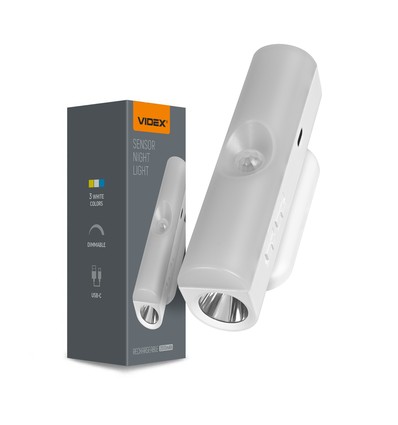 LED nattlampe - oppladbar, bevegelsessensor