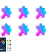 Lot de 6 appliques murales Puzzle RGBIC - kit complet de 6 pièces