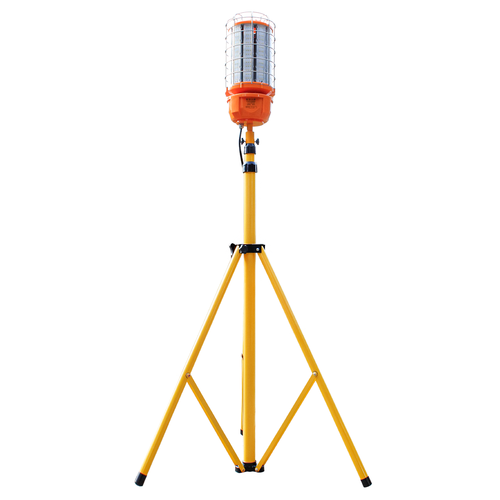 Projecteur de chantier LED 150W, 3,4m avec trépied inclus - 5000K, câble 5m, fiche schuko