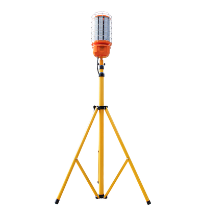 Projecteur de chantier LED 150W, 3,4m avec trépied inclus - 5000K, câble 5m, fiche schuko