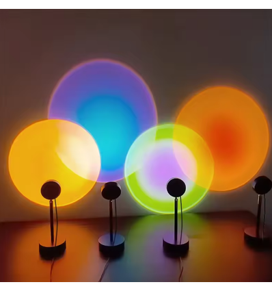 Projecteur de coucher de soleil avec Bluetooth - Télécommande incluse, 5V USB-A