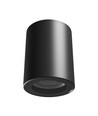 GU10 påbygningsspot - Sort, IP44, rund, loftlampe, uden lyskilde