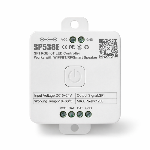 RGBIC SP538E strip controller - Wifi, Bluetooth, RF, 5V/12V/24V