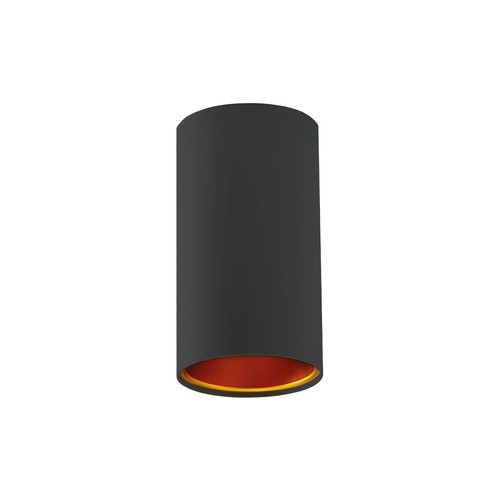 Spot en saillie Chloe GU10 - Noir/or, Ø7cm, aluminium, sans source lumineuse