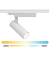Spot sur rail monophasé 13W Zigbee CCT - 38 degrés, 1F2W