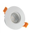 GU10 indbygningsspot, IP65 - Hvid, rund, uden lyskilde