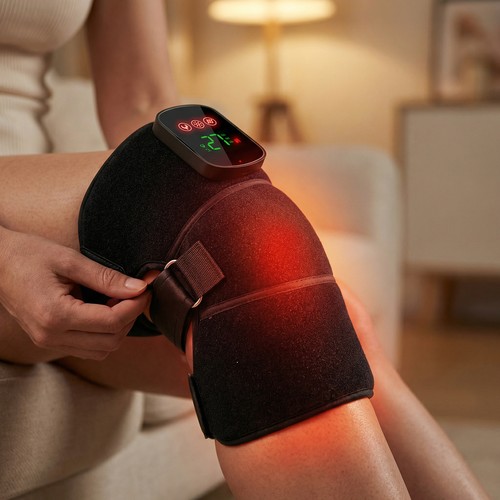 Lichttherapie-bandage voor knie, elleboog enz. - Infrarood, 10W, met batterij