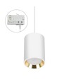 CHLOE GU10 MINI OVERFLADEMONTERET GU10 250V IP20 70X100mmHvid, INDRE GULD rund spor