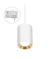 CHLOE GU10 MINI OVERFLADEMONTERET GU10 250V IP20 70X100mmHvid, INDRE GULD rund spor