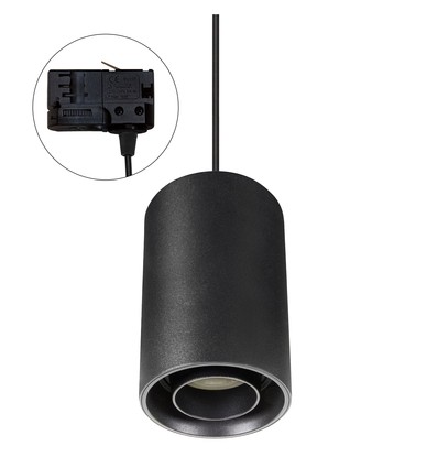 CHLOE GU10 SPOT overflatemontert GU10 250V IP20 80x130mmBlack rund justerbar SPOR