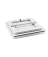 Plafonnier Nymphea Fusion 330x330 20W ou 30W ou 40W - CCT, 230V, 120°, IP44, 53mm, blanc, carré, LED