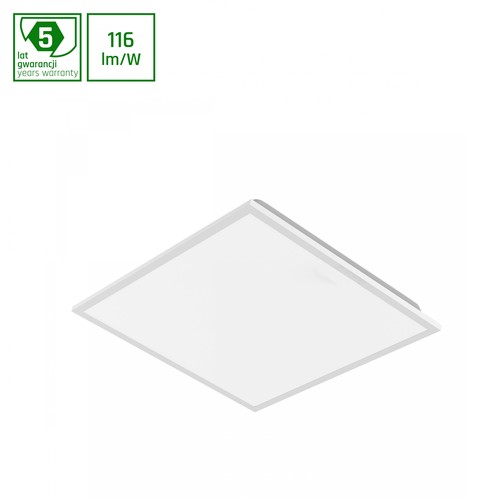 600x600x32 Algine panel 40W - neutralvit, 230V, 120°, IP40, Vit, Mesh