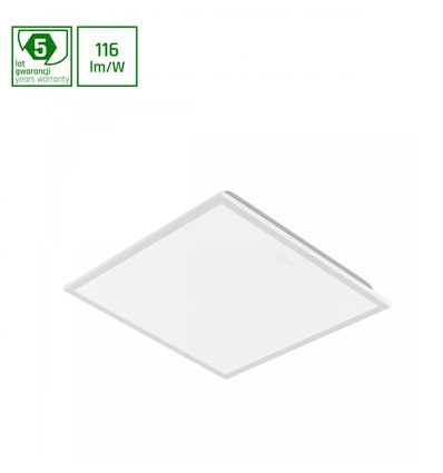 Panneau Algine 600x600x32 40W - blanc neutre, 230V, 120°, IP40, blanc, maille