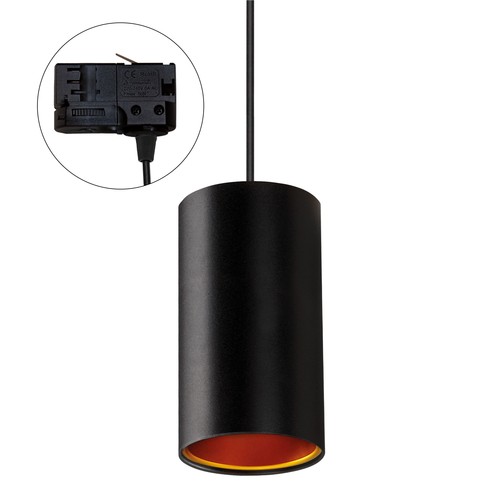 CHLOE GU10 ENCASTRÉE EN SURFACE GU10 250V IP20 70x128mm NOIR TUBE OR FIXE