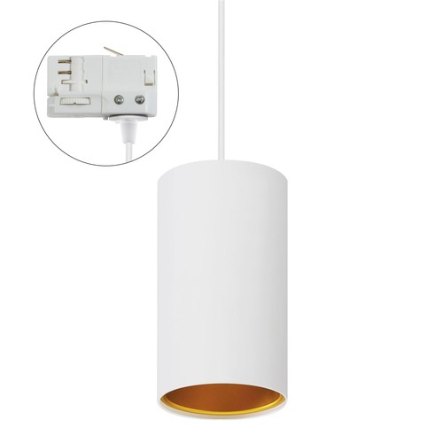 CHLOE GU10 ENCASTRÉ EN SURFACE GU10 250V IP20 70x128mm BLANC OR TUBE FIXE RAIL