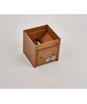Applique 6W CUBIC PRO - IP65, Corten, repiquable, ajustable, carrée, haut/bas, int./ext., source lumineuse incl.