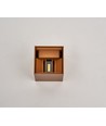 6W CUBIC PRO vägglampa - IP65, Corten, vidarekopplingsbar, justerbar, fyrkantig, upp/ner, inomhus / utomhus, inkl. ljuskälla