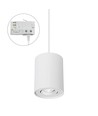 CHLOE GU10 OVERFLADEMONTERET GU10 250V IP20 93x124mm HVID rund justerbar TRACK