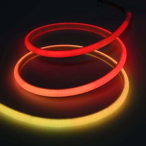 10m RGBIC Neon LED-strip - 15 cm kabel, 10W/m, 576 LED's per meter, 24V, IP67