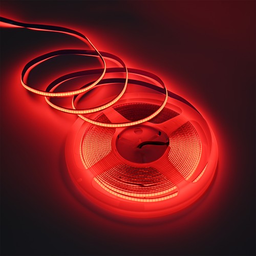 Ruban LED COB Rouge 10m 9W/m - 24V DC, IP20, 320 LED/m