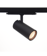 Spot sur rail 30W triphasé DALI dimmable RA90 - Noir, avec coupe-flux/volets, grille nid d'abeille