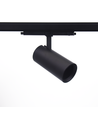 Spot sur rail 30W triphasé DALI dimmable RA90 - Noir, avec coupe-flux/volets, grille nid d'abeille