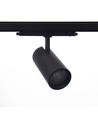 Spot sur rail 30W triphasé DALI dimmable RA90 - Noir, avec coupe-flux/volets, grille nid d'abeille