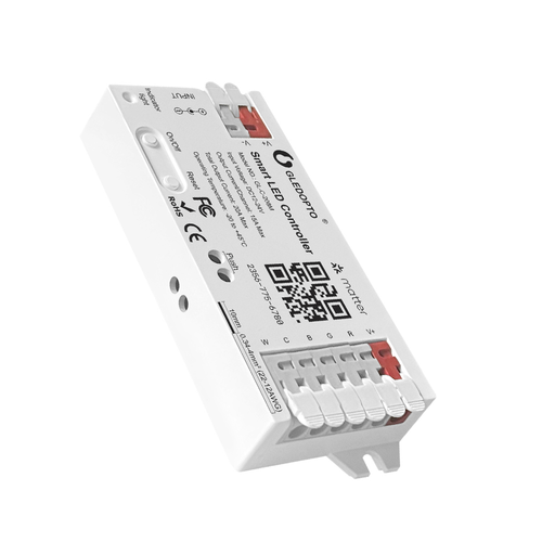 Contrôleur Gledopto RGB+CCT Matter - 12V/24V, 12V (240W) 24V (480W)