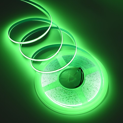 10m 9W/m Grön COB-LED strip - 24V DC, IP20, 320 LED/m