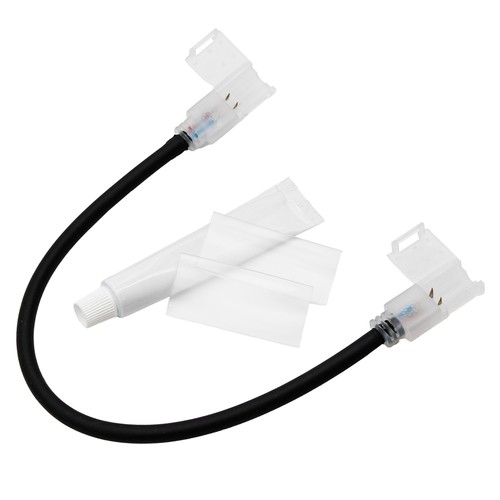 Connecteur étanche de 30 cm pour ruban LED 230V (Slim COB) - Idéal pour les angles, poteaux, etc., 230V