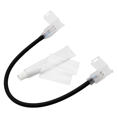 Connecteur étanche de 30 cm pour ruban LED 230V (Slim COB) - Idéal pour les angles, poteaux, etc., 230V