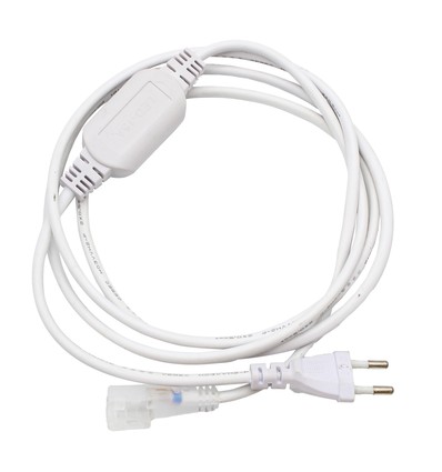 Prise pour bande LED 230V (Slim COB) - 2 mètres, Incl. bouchon d'extrémité, 230V