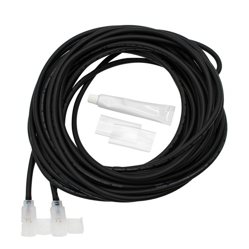 Raccord étanche 6 m pour ruban LED 230V (Slim COB) - Avec bouchon de fin, 230V