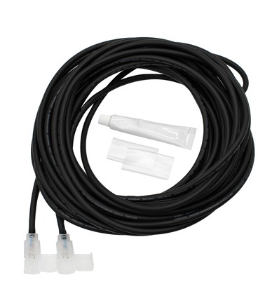 6 m vattentät skarvkabel för 230V LED-strip (Slim COB) - Inkl. ändstopp, 230V