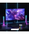Lot de 2 barres lumineuses d'ambiance RGBIC infinies blanc - 24cm, Bluetooth, 5W