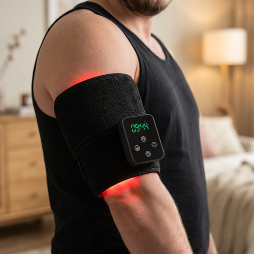 Ceinture de luminothérapie pour cou, lombaires, etc. - Infrarouge, 10W, avec batterie