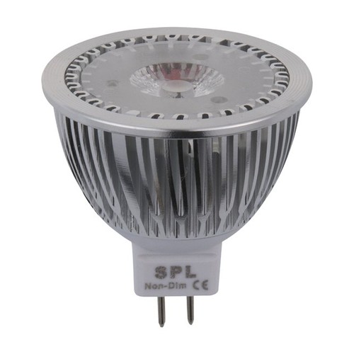GU5.3 4W LED lamp, 12V - 350lm, MR16, 2700K