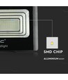 V-Tac 200W Solcells-LED-strålkastare - 40W solcellspanel, 6000K, IP65, utomhus