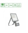 20W NOCTIS MAX CCT lyskaster med sensor - IP44, PIR-sensor, 3 fargetemperaturer, grå finish
